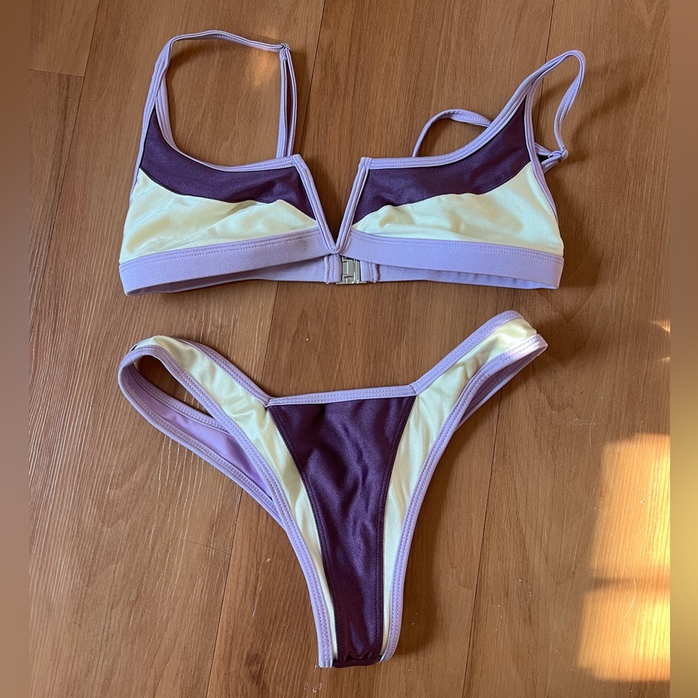 FAE Swim Gypsy top and goi bottoms in dusk